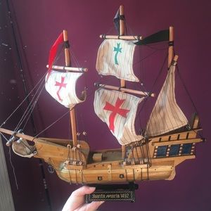 Santa Maria 1492 vintage model ship